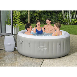 Spa Gonflable Bestway Lay-Z-Spa Tahiti Pour 2-4 personnes Rond 180x66 cm avec Lumières LED