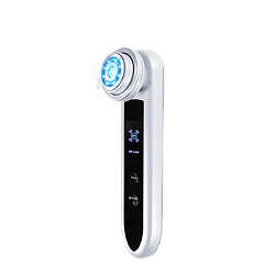 Chrono Appareil de beauté de rajeunissement de la peau Appareil de massage anti-rides Appareil de beauté RF Appareil de raffermissement des vibrations à haute fréquence(Blanc)