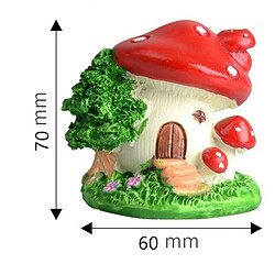 Acheter Universal 4 couleurs champignons maison micro conte de fées jardin maison de famille déco mini artisanat micro embellissement déco bricolage accessoires | Décorations