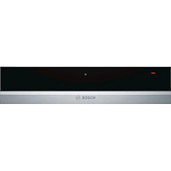 Tiroir chauffant 14cm inox/noir - bic630ns1 - BOSCH