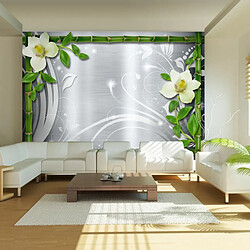 Paris Prix Papier Peint Bamboo & Two Orchids 105 x 150 cm