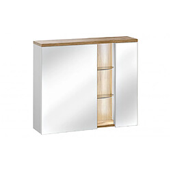 Acheter Ac-Deco Ensemble meubles de salle de bain complet avec cabinet miroir - Blanc - 80 cm - Bahama