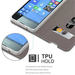 Acheter Cadorabo Coque Nokia Lumia 650 Etui en Gris