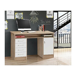 Avis FINLANDEK Bureau TYO contemporain decor chene et blanc - L 126 cm