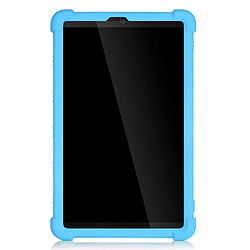 Coque en silicone souple avec béquille coulissante bleu clair pour votre Lenovo Tab M8 8705/8505