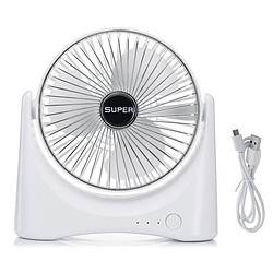 Mini Ventilateur de Bureau USB Rechargeable 3 Vitesses Portable Portable Voyage Bureau à Domicile pas cher