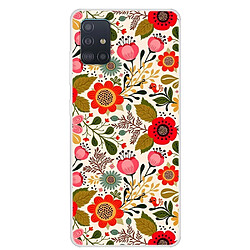 Coque en TPU impression de motifs jolie fleur pour votre Samsung Galaxy A51