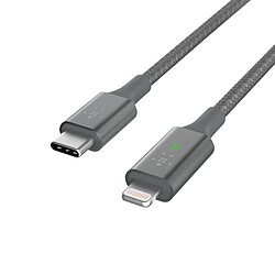 Belkin Smart LED USB-C to Lightning Gris