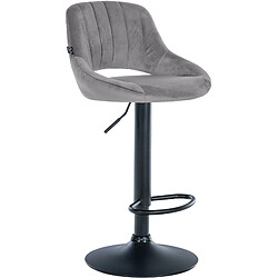 Non Tabouret de bar Milet velours noir