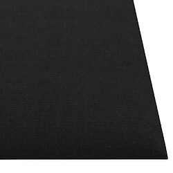 Acheter vidaXL Panneaux muraux 12 pcs Noir 30x30 cm Tissu 1,08 m²