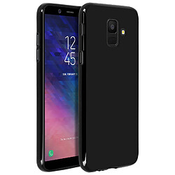 Avizar Coque Galaxy A6 coque silicone gel protection Dos Antitraces Noir