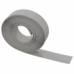 Avis vidaXL Bordure de jardin gris 10 m 15 cm polyéthylène