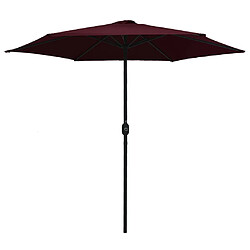 Maison Chic Parasol Jardin | Parasol d'extérieur et mat en aluminium 270x246 cm Bordeaux - GKD27928