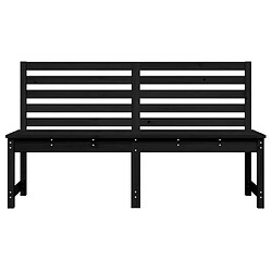 Acheter Maison Chic Banc de jardin | Banquette de jardin | Chaise Relax noir 157,5 cm bois massif de pin -MN55717