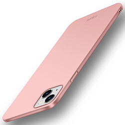 Mofi Coque en TPU surface givrée or rose pour votre Apple iPhone 13 6.1 pouces