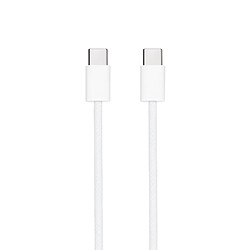 Câble Nanocable USB-C 2.0 60W 3A - USB-C/M-USB-C/M - 2m - Blanc