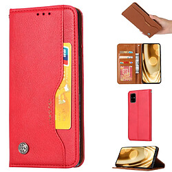 Wewoo Housse Coque Pour Galaxy S11 Knead Skin Texture en cuir à rabat horizontal avec cadre photo et support et fentes cartes et portefeuille rouge