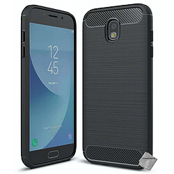 Htdmobiles Coque silicone gel carbone pour Samsung Galaxy J5 (2017) + film ecran - NOIR