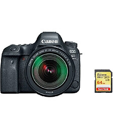 CANON EOS 6D II KIT EF 24-105mm F3.5-5.6 IS STM 64GB SD card