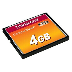 Transcend TS4GCF133 mémoire flash 4 Go CompactFlash MLC