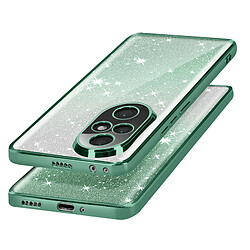 Avizar Coque pour Honor 200 Pro Motif Paillette Dégradé Caméra Protégée Vert