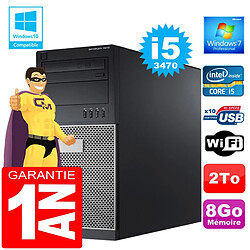 PC Tour DELL 7010 Core I5-3470 Ram 8Go Disque 2 To Graveur DVD Wifi W7 - Occasion