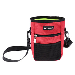 Avis Sac de formation de poche de traitement de chien avec le sac portatif de bandoulière réglable rouge