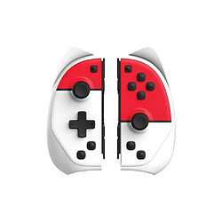 Acheter Under Control Manette SWITCH Joycon iiCon Rouge et Blanc Type Pokeball avec dragonnes V2 - iiCon Pokeball V2