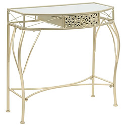 Maison Chic Table d'appoint | Table Basse Style fran?ais Métal 82 x 39 x 76 cm Doré -GKD67123