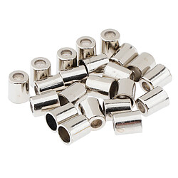 20pcs métal cloche cordon cordon fin corde stopper corde paracord verrouiller argent pas cher