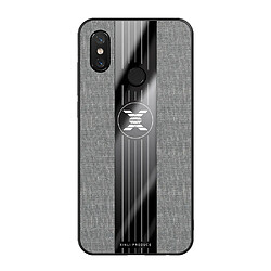 Wewoo Coque Souple Pour Xiaomi Mi 8 XINLI étui de protection en TPU antichoc Texture Gris