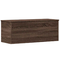 vidaXL Boîte de rangement chêne marron 90x35x35 cm bois d'ingénierie