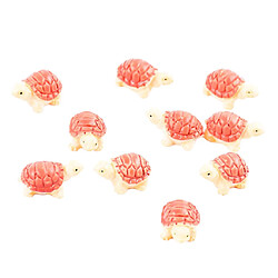 Avis 10 Pièces Mini Résine De Tortue De Mer Décor Ornement Permanent Craft Kit Jaune