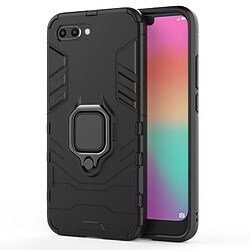 Wewoo Coque Housse de protection antichoc PC + TPU pour HuHonor 10, avec support d'anneau magnétique (Noir)