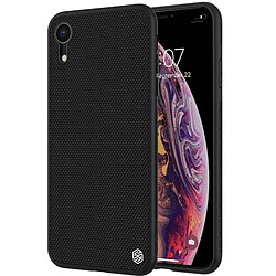 Wewoo Coque en TPU texturée 3D en nylon pour iPhone XR (Noir)