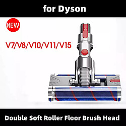 Tête de rouleau Double pour aspirateur électrique Dyson V7 V8 V10 V11 V15, pièces de rechange à dégagement rapide