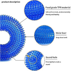 Avis Jouet à Mâcher Pour Chien 3 Pièces, Jouet De Grincement De Chien, Jouet De brosse À Dents Pour Chien, Jouet Interactif Pour Chien, Jouets à Mâcher Anneau Hérissé Rebondissant, Adapté Aux Chiots