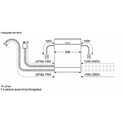 Siemens Lave vaisselle 60 cm SN23HW25UE IQ300 varioSpeed Plus Home Connect pas cher