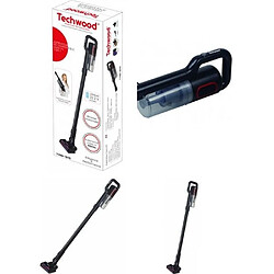 Techwood Aspirateur balai Sans Fil 22,2V Brosse Motorisée 120W avec lumière et 1 Support