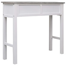 Acheter vidaXL Table console Gris 90 x 30 x 77 cm Bois