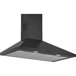 Hotte décorative murale 90cm 360m3/h noir - dwp94bc60 - BOSCH