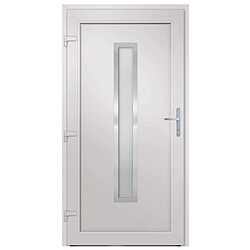 Acheter vidaXL Porte d'entrée Blanc 88x200 cm PVC