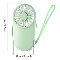 Acheter JJBRDZ-2 Pcs Mini Ventilateur de Poche Ventilateur Portable Réglable Ventilateur Rechargeable USB avec Lanière pour le Refroidissement de Voyage en Plein Air, Vert et Bleu