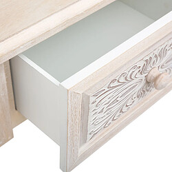 Avis Atmosphera, Createur D'Interieur Table de chevet Hina 1 tiroir - Hauteur 67,5 cm - Bois blanchi