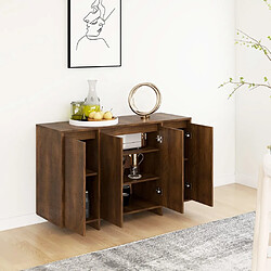 Avis vidaXL Buffet chêne marron 120x41x75 cm bois d'ingénierie