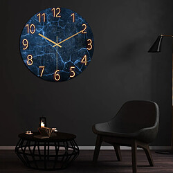 Acheter Horloge Murale Suspendue Moderne Horloges En Verre De Quartz De Qualité Silencieuse Sans Coutil B