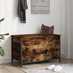 Avis Maison Chic Banc de rangement | Meuble de rangement d'Entrée | Coffres d'Intérieur chêne fumé 80x42,5x50 cm bois d'ingénierie -MN23846