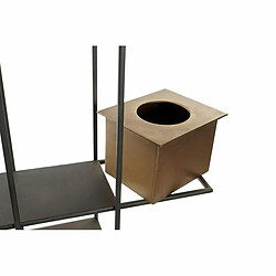 Étagère DKD Home Decor Noir Métal Cuivre 2 Etagères (50 x 16 x 60 cm)