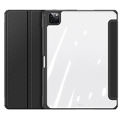 Dux Ducis Etui en PU Prime avec support tri-pliure noir pour votre Apple iPad Pro 12.9 pouces 2021/2020/2018