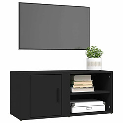 Acheter Maison Chic Meubles TV 2 pcs pour salon Noir 80x31,5x36 cm Bois d'ingénierie -MN48806